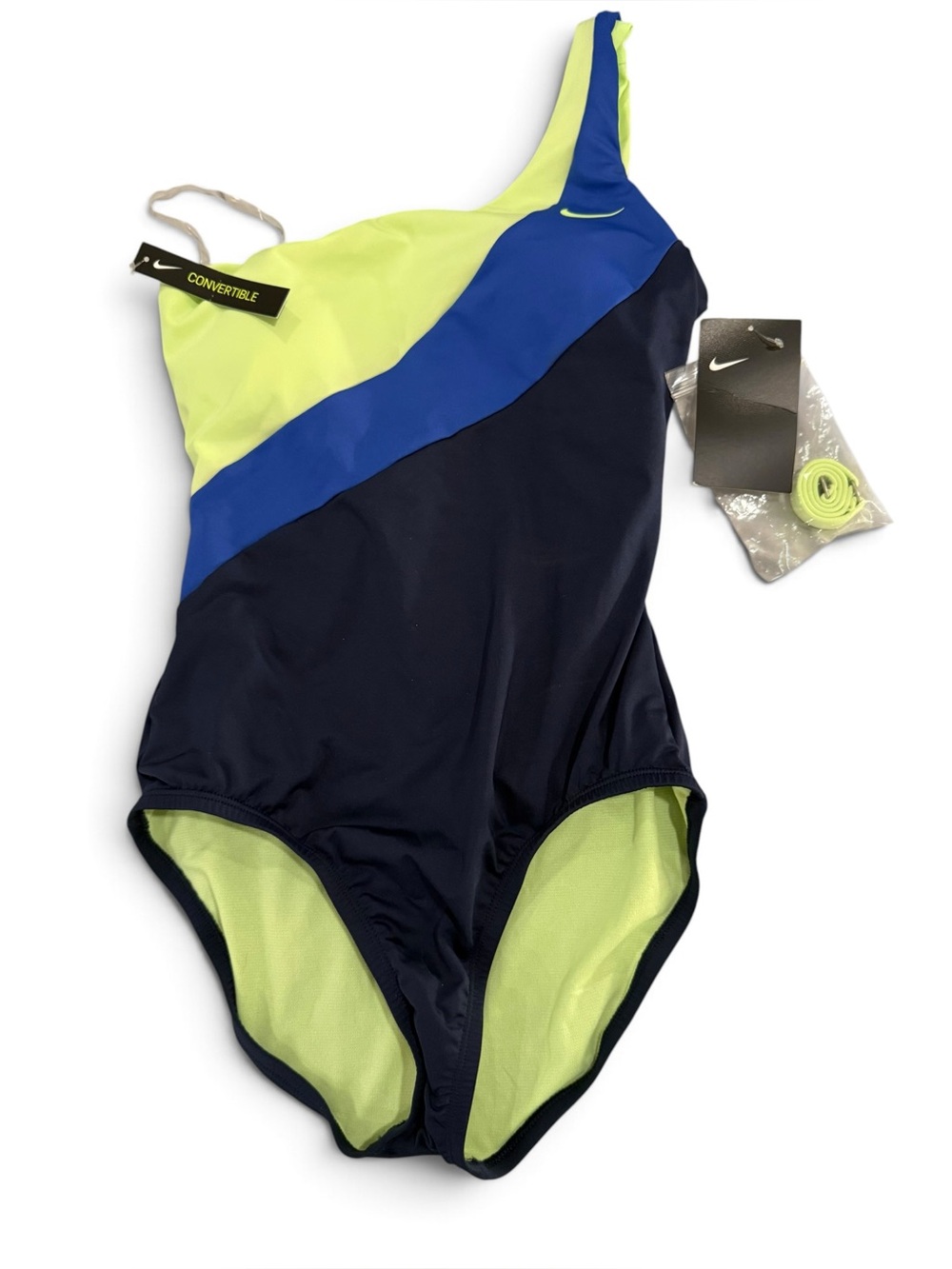 Nike Convertible Colorblock One Piece Swimsuit